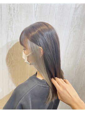 テーラヘアー 南行徳店(TELA HAIR) インナーシルバー×アッシュブラック【 TELAHIAR南行徳】