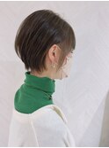 ショート×ハイライト白髪ぼかし×シルキーベージュ[心斎橋]