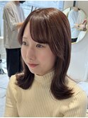 (韓国風/くびれヘア/縮毛矯正/前髪/サイドバング/小顔)