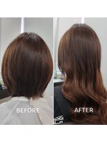 グランディールヘアデザイン(grandir hairdesign)&nbsp;プルエクステ/ブラウンベージュ/ロングヘア/千葉