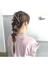 スリー(Three)&nbsp;【Three萩原/大分/miya】特別な日のツインアレンジ