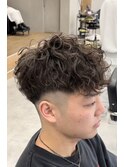 スペインカール短髪パーマ新潟万代