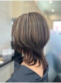 自然に馴染むおしゃれハイライト白髪ぼかし