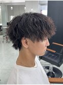 MEN'S HAIR カルマパーマ ダークアッシュ ニュアンスパーマ