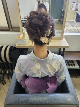 ファースト 祇園本店(first) 【ヘアセットサロンfrst】お団子アレンジ♪