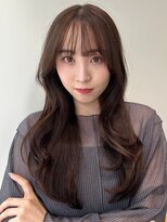 ノイカーム(noi Calm)&nbsp;顔周りレイヤーカットくびれヘアミルクティーベージュカラー