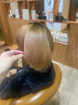 ソワン ドゥ ブレス エルネ 立花店(soin de brace elne) ブリーチ履歴で美髪縮毛矯正ができる、髪質改善ビカクストレート