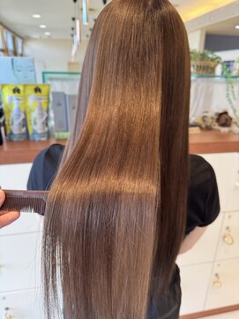 グロース 一宮北店(growth) ハイトーンミルクティーベージュケアブリーチデザインカラー