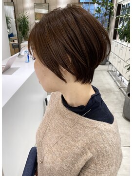 ステアケース 武蔵小杉店(stair:case) 大人くびれショート/白髪ぼかしハイライト/武蔵小杉/自由が丘