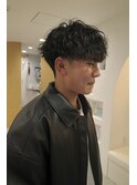 波巻きパーマ
