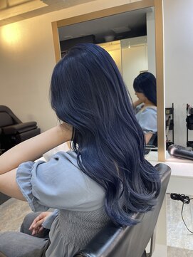 ブレンド 渋谷(BLend) ホワイトグレージュミニウルフデジタルパーマチェリーブラウン