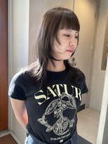 ヘアー アイス ルーチェ(HAIR ICI LUCE)&nbsp;ブリーチなしダブルカラー/グレージュ/レイヤーカット/林