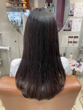 コージー(Kozy) ツヤ髪ロング/Aライン/ダークブラウン/まとまりロング