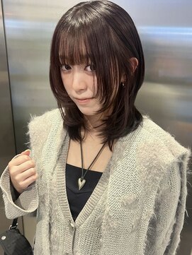 ソピ 名古屋名駅(sopi by invitation) ハッシュカット/チャコールグレー/レイヤーカットrina