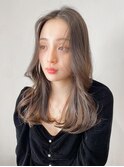 ・オリーブグレー/クラゲヘアー/ココアベージュ/小顔カット/黒髪