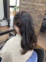 ヴィアン(Vian)&nbsp;編み込みハーフアップ/カチューシャヘアセット/結婚式ゲスト