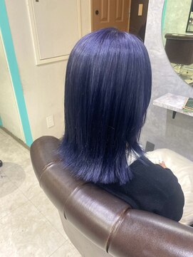 グラッジ 池袋(GLADGE) 透明感抜群◎ネイビーパープルカラー