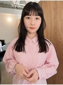 ミディアムレイヤーカット/ウルフレイヤーカット/顔まわりカット