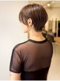 耳掛けショートボブ