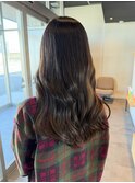 アッシュブラウン＋巻き髪◎