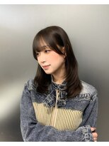 シェス 梅田茶屋町(shes)&nbsp;ミディアムレイヤー×顔周りカット/アリサ