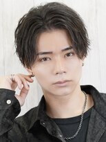 ベーア メロー(Bar mellow)&nbsp;センターパートソフトツイストスパイラルパーマ短髪