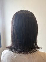スリーバイザサロン(THREE by the salon)&nbsp;切りっぱなしボブ×ココアブラウン