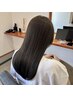 【柔らかく自然なストレート】カット＋クオライン縮毛矯正＋トリートメント