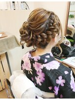 ロカット サロン(Roquat Salon) 浴衣着付けサイドアップアレンジ【ヘアアレンジ 立川/立川南】