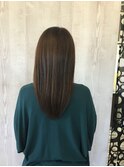 前上がりワンレンスタイル
