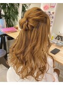 ハーフアップ