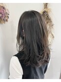 #カーキグレージュ#レイヤースタイル