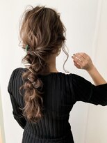 ライフ 四条畷店(Lyfe)&nbsp;編みおろしアレンジ_ローライトスリークボブ厚めバング_119