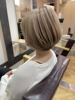 ビー オン ディー ヘア 池袋(BonD hair)&nbsp;#シナモンベージュショートボブ【池袋/髪質改善/ハイライト】
