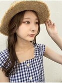 【li'a】アースカラー×麦わら帽子