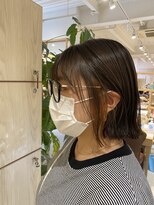 アドラーブル 万代店 (adorable)&nbsp;【ナチュラルボブ】大人気外ハネ×インナーカラー　10代20代