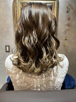 お花と犬と美容室&nbsp;ミディアムハイライト