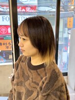 アンダーバーホワイト 広島 本通店(_WHITE)&nbsp;☆髪質改善ブリーチ 履歴修正/インナーカラー/ブロンドベージュ