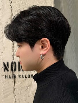 ノラ シブヤ(NORA) 【永田】ナチュラルダウンパーマ×スリークカット×リーフカット