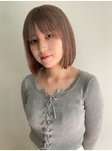 ハイトーンレイヤーボブミディアムレイヤーショートウルフボブ