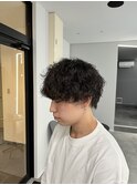 縦落ちツイストスパイラルパーマメンズパーマ波巻きツイスパ