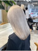 原宿ミルクティーアッシュグレージュタッセルボブ30代40代前髪