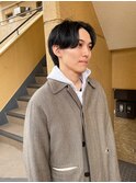 メンズセンターパート