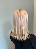 ヘアーラニッシュ 柏の葉キャンパス店(hair Lanish)&nbsp;韓国風ダブルカラー/ホワイトミルクティーベージュ