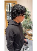 【吉元 龍一】メンズミディアム グランジパーマ