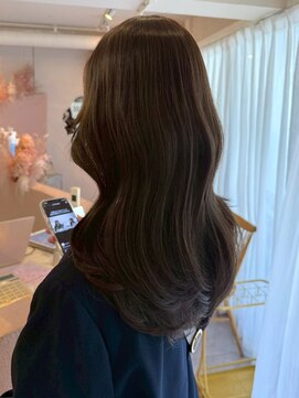 ユニ 表参道(uni) #73/くびれヘア/アプリコットオレンジ/夏のヘアアレンジ/表参道