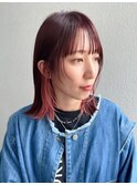 マッシュウルフ/インナーカラーピンク