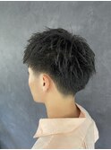 テーパーフェード×スパイキーショート