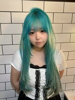 ベレーザ 渋谷(BELEZA)&nbsp;15733ブリーチ＆ダブルカラー渋谷エンドカラーラウンドバング