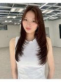 20代30代40代◎韓国ヘアー顔周りレイヤー似合わせカットロブ
